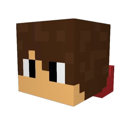 davidrey99 Minecraft avatar head, 3D render