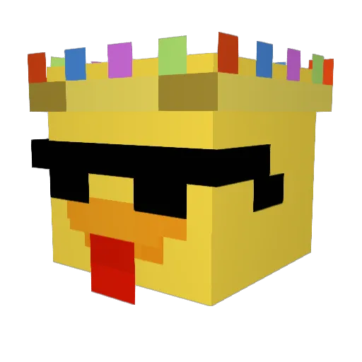 davidrv178 Minecraft avatar head, 3D render