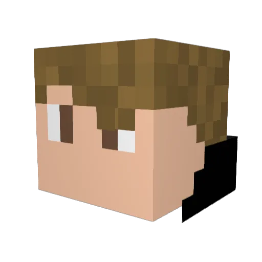 davidrv433 Minecraft avatar head, 3D render