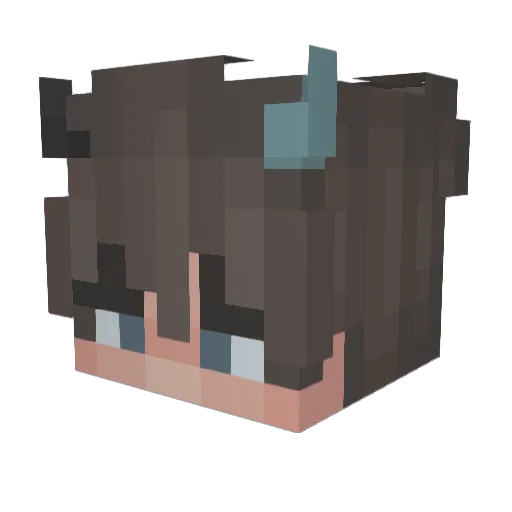 davidshl Minecraft avatar head, 3D render