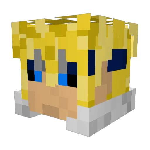 davidsimo Minecraft avatar head, 3D render