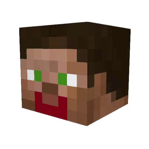 davidthedoom Minecraft avatar head, 3D render