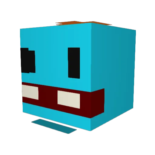 davidwarrior99 Minecraft avatar head, 3D render