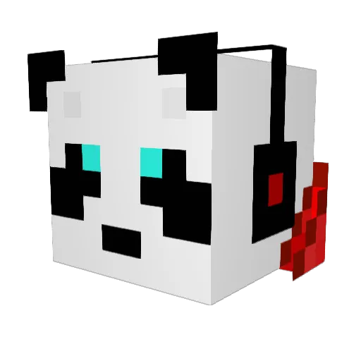 davidwees Minecraft avatar head, 3D render