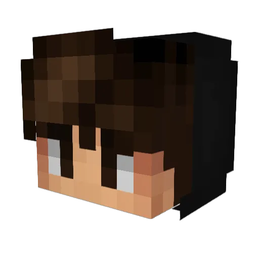 davidwilson Minecraft avatar head, 3D render