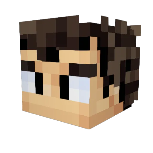 davidxerox Minecraft avatar head, 3D render