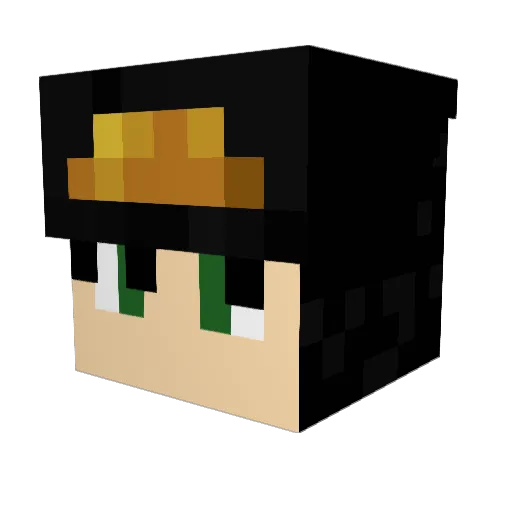 davidz97 Minecraft avatar head, 3D render