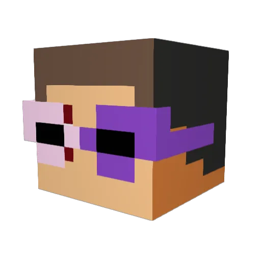 davifmelo_ Minecraft avatar head, 3D render
