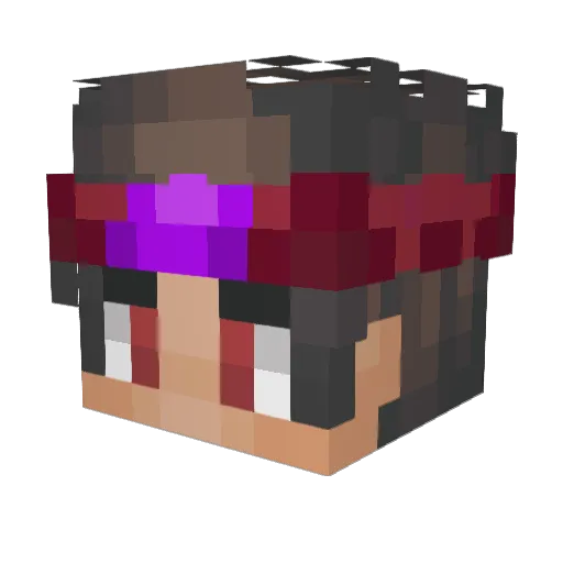 davigod Minecraft avatar head, 3D render