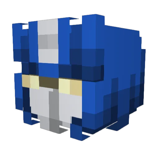 daville Minecraft avatar head, 3D render