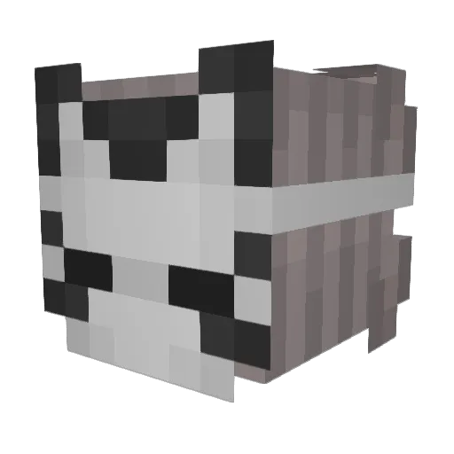 daviltooth Minecraft avatar head, 3D render