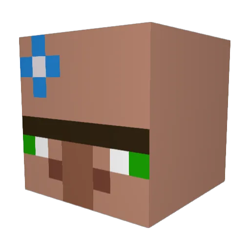 daviluki12345 Minecraft avatar head, 3D render