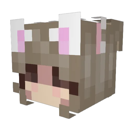 davina3407 Minecraft avatar head, 3D render