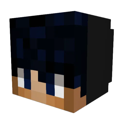 davinjius Minecraft avatar head, 3D render