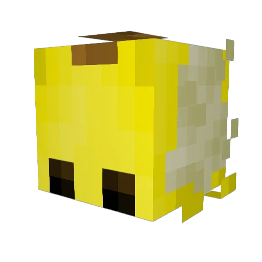 davinkiki Minecraft avatar head, 3D render