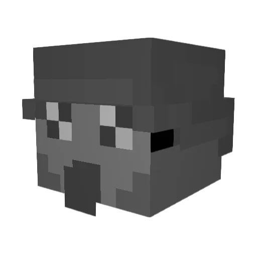 daviond Minecraft avatar head, 3D render