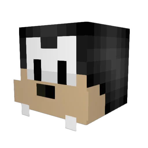 daviport Minecraft avatar head, 3D render