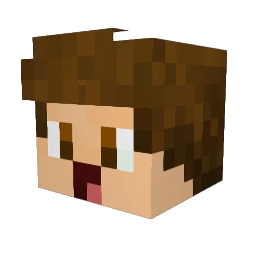 daviro Minecraft avatar head, 3D render