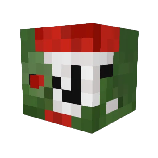 davisderechte Minecraft avatar head, 3D render