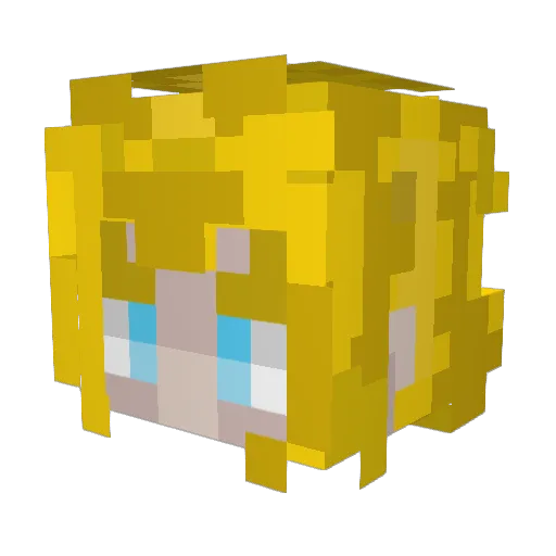 daviti Minecraft avatar head, 3D render