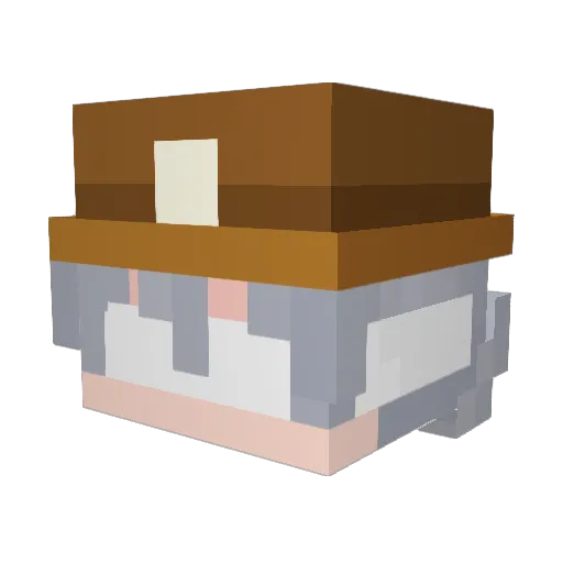 davitokhanyan Minecraft avatar head, 3D render
