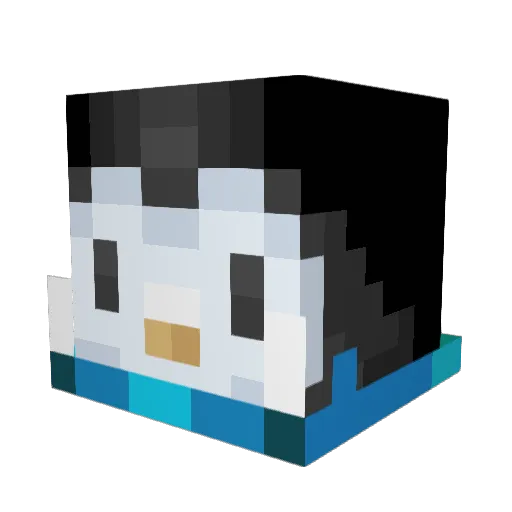 davlis Minecraft avatar head, 3D render