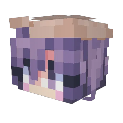 davo899 Minecraft avatar head, 3D render