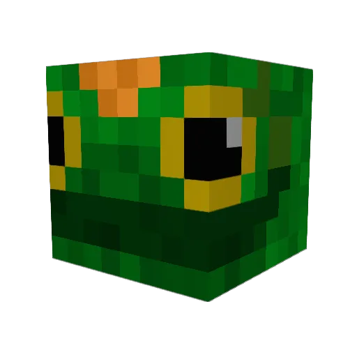 davolki Minecraft avatar head, 3D render