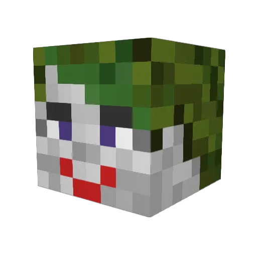 davoose Minecraft avatar head, 3D render