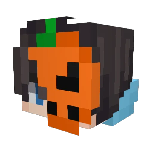 davopaai Minecraft avatar head, 3D render