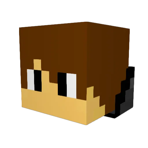davrock4000 Minecraft avatar head, 3D render