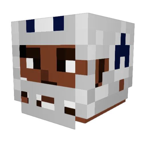 davroe12 Minecraft avatar head, 3D render