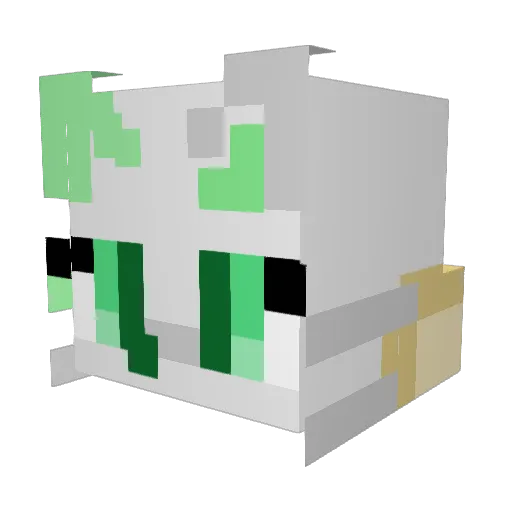 davroid Minecraft avatar head, 3D render