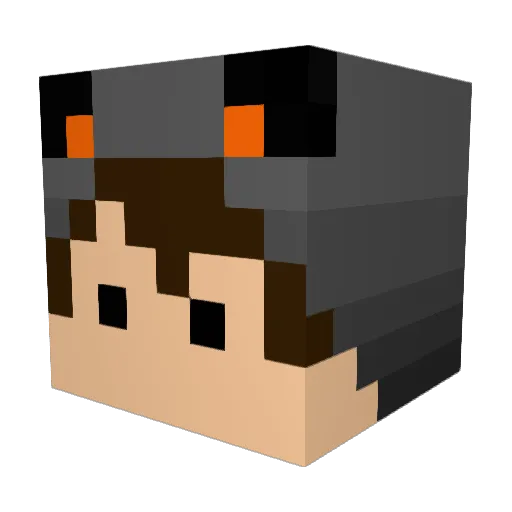 davstig Minecraft avatar head, 3D render