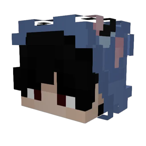 davtho7 Minecraft avatar head, 3D render