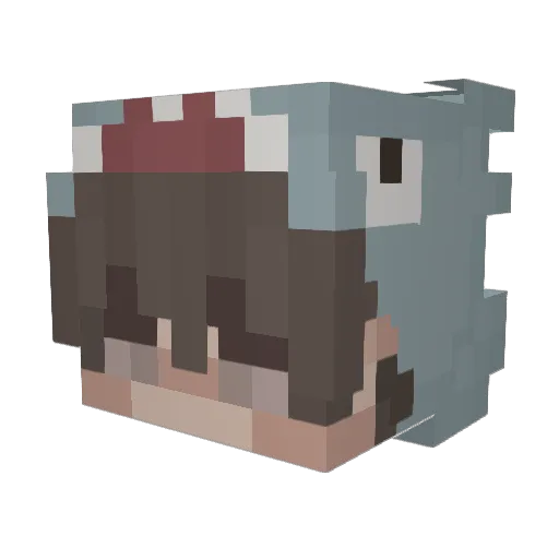 davviid_ Minecraft avatar head, 3D render