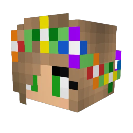 davydwillian Minecraft avatar head, 3D render