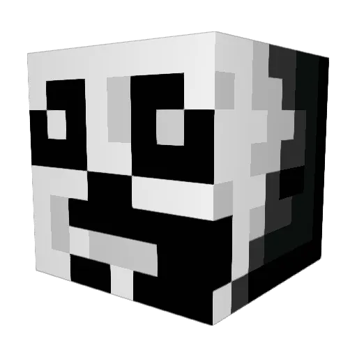 daw0a Minecraft avatar head, 3D render