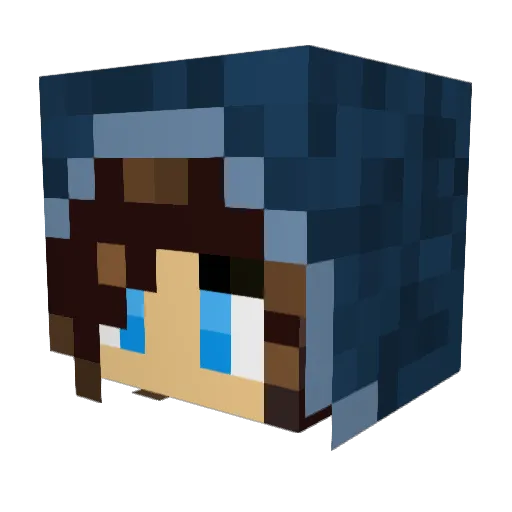 dawania Minecraft avatar head, 3D render