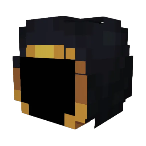 dawarrior34 Minecraft avatar head, 3D render
