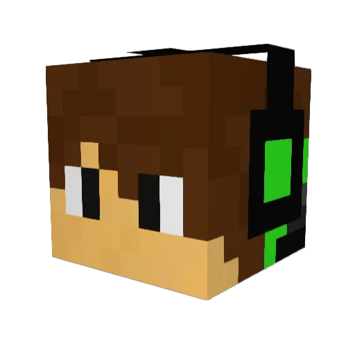 dawcio121 Minecraft avatar head, 3D render