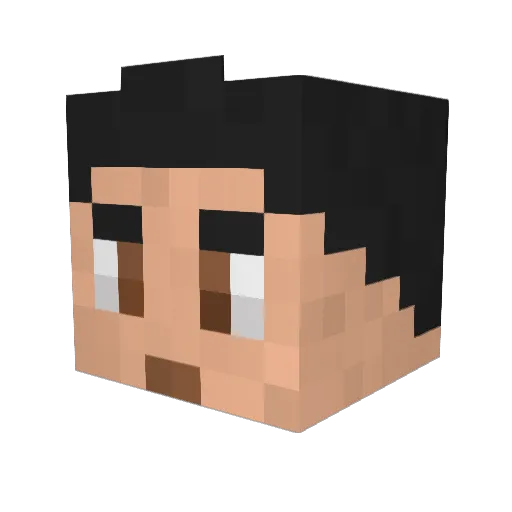 dawe87 Minecraft avatar head, 3D render