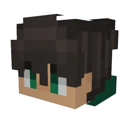 dawid03869_ Minecraft avatar head, 3D render