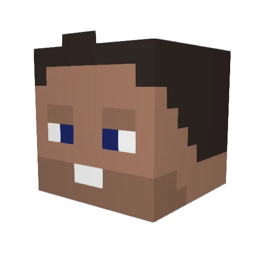dawidos3000 Minecraft avatar head, 3D render