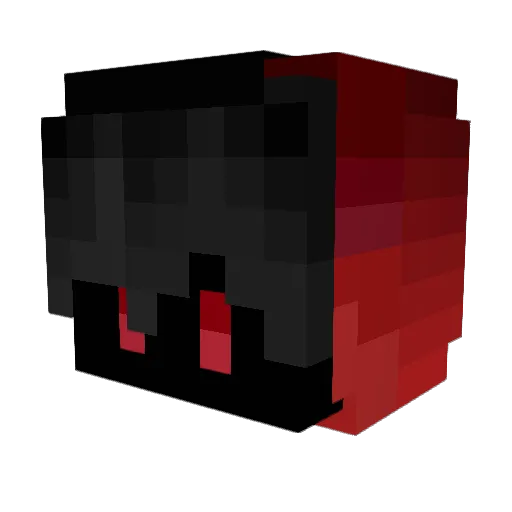dawlesss Minecraft avatar head, 3D render