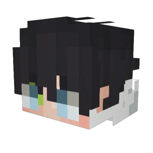 dawn460 Minecraft avatar head, 3D render