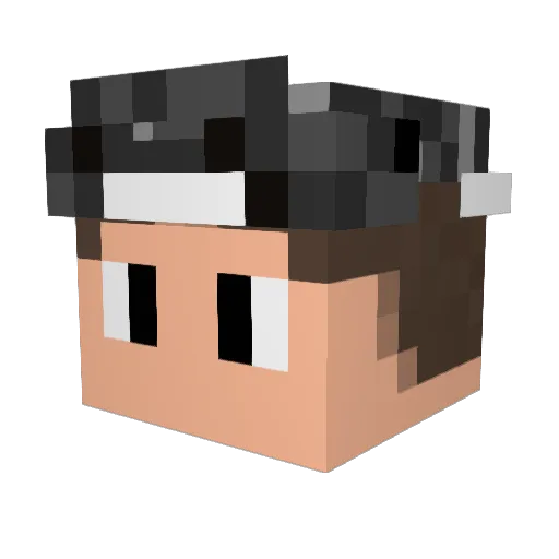 dawnelle52 Minecraft avatar head, 3D render