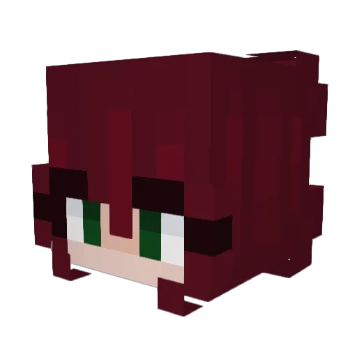 dawnsushi Minecraft avatar head, 3D render