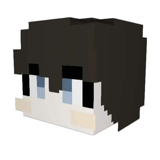 dawon1671 Minecraft avatar head, 3D render