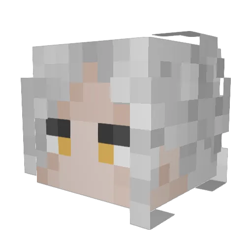 daworce Minecraft avatar head, 3D render